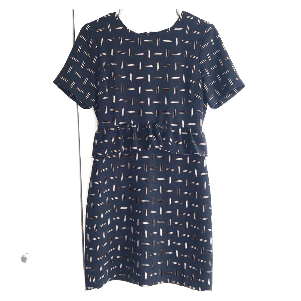 Club Monaco Bridette Matchstick Peplum Dress 2 - Picture 1 of 11